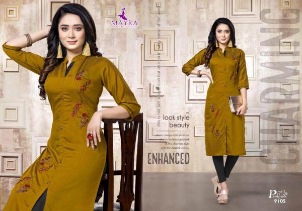 Mayra Pankhudi 2 Fancy Silk Embroidery Kurti Collection